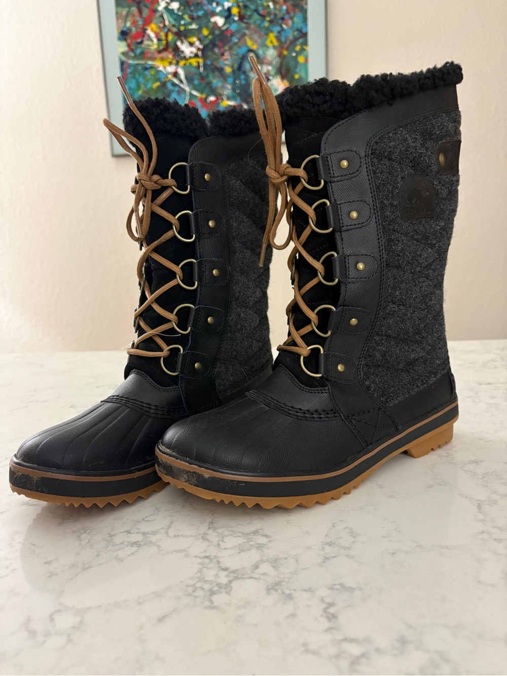 Sorel Waterproof Torino II Waterproof Faux Shearling Boots 7.5